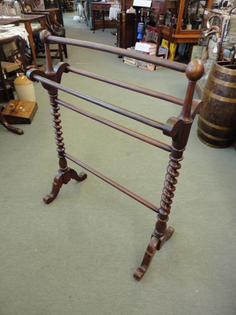 Victorian Mahogany Towel Rail