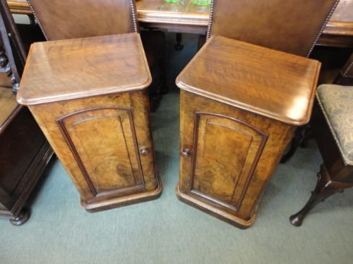 Pair of Walnut Bedsides