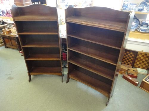 2 Matching Oak Bookshelves
