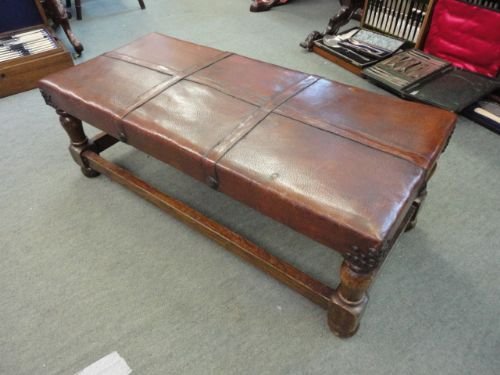 Leather Top Stool