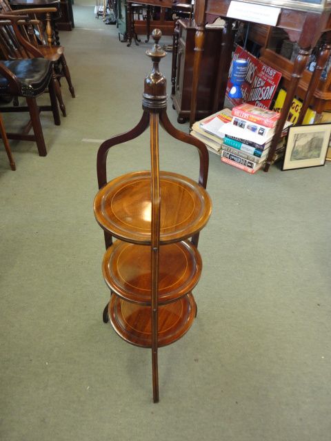 Mahogany Inlaid Stand