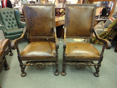 Pair of Oak Carvers