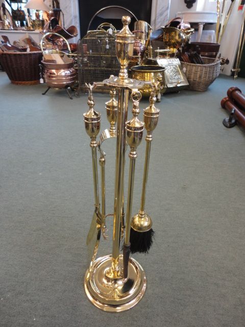Brass Fire Companion Set