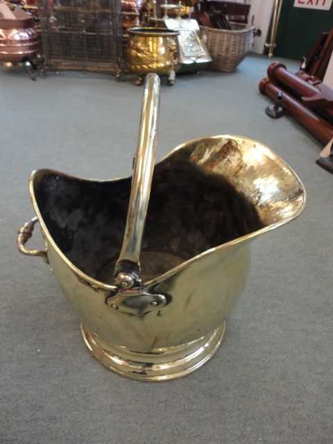Victiorian Brass Coal Bucket