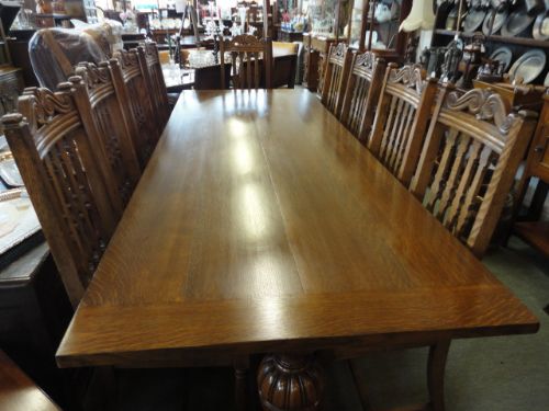 Large Oak Refrectory Table
