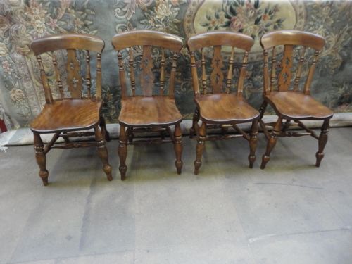 Set of 4 Victorian Kitchen Chairs
