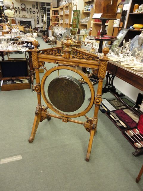 Oak & Brass Gong