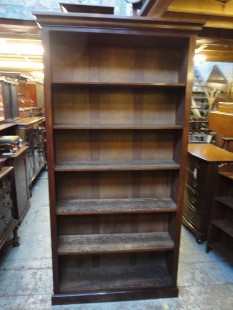 Tall Mahogany Bookshelf