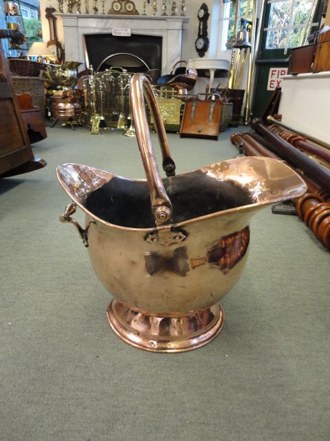 Victorian Copper Coal Bucket