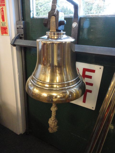 Victorian Brass Bell on Bracket