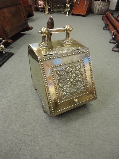 Brass Coal Hod & Shovel