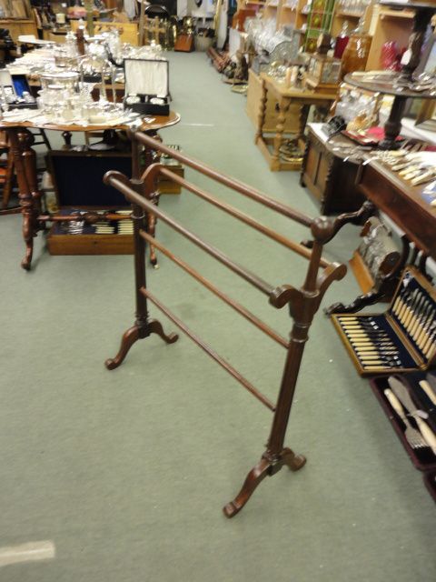Victorian Mahogany Towel Rail