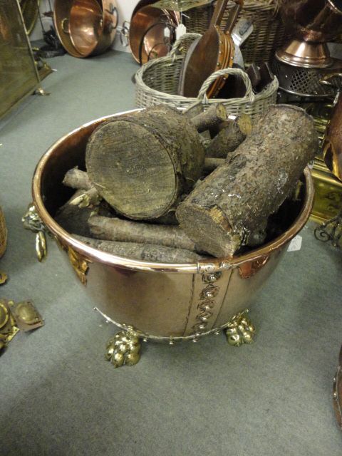 Copper Log Bin