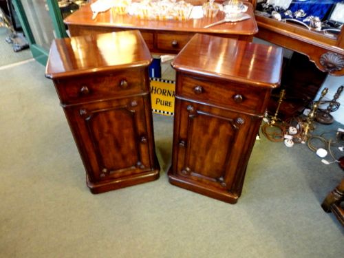 Pair of Mahogany Bedside Cabinets