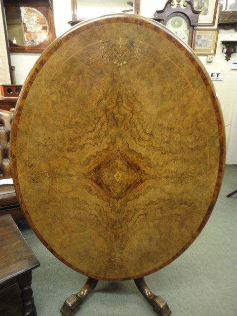 Inlaid Walnut Loo Table