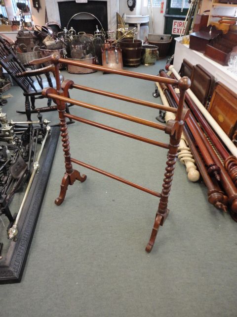 Victorian Mahogany Towel Rail