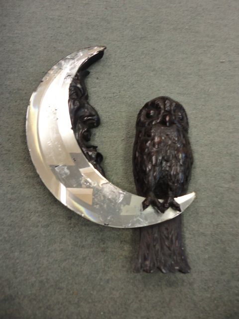 Moon & Owl Cresent Mirror