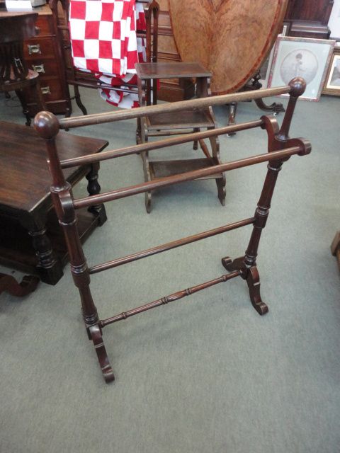 Victorian Mahogany Towel Rail