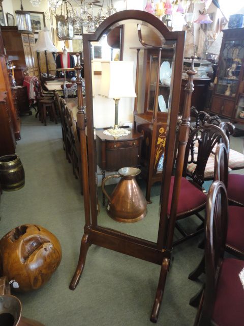 Mahogany Cheval Mirror