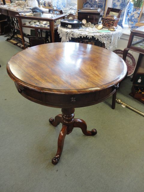 Victorian Mahogany Drum Table