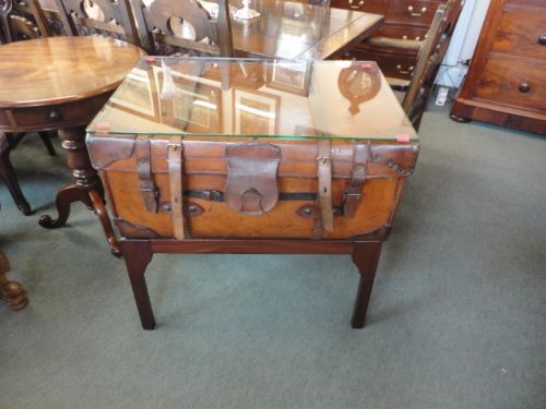 Victorian Leather Trunk