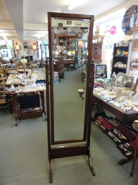Mahogany Cheval Mirror