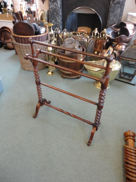 Victorian Mahogany Towel Rail