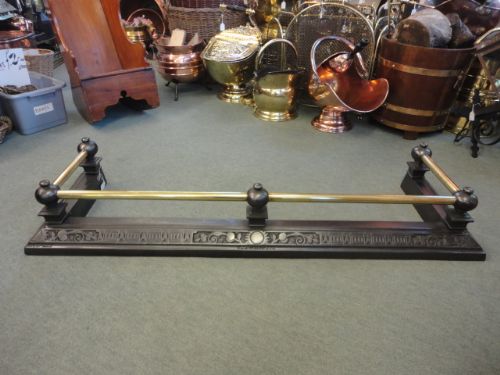 Victorian Iron & Brass Fender