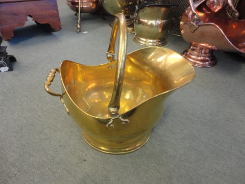 Victorian Brass Coal Helmet