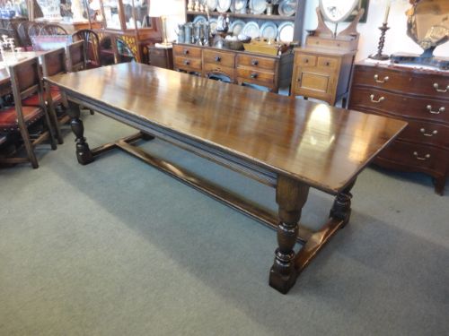 Large Oak Refectory Table