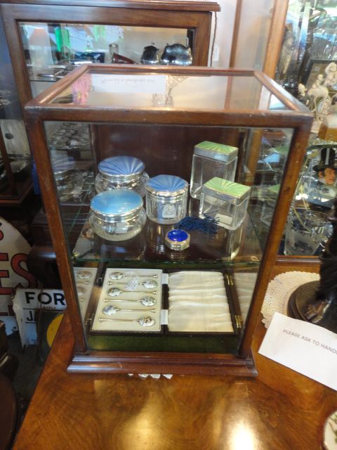 Small Mahogany Shop Display Cabinet