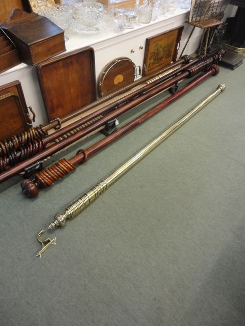 Victorian Brass Curtain Pole