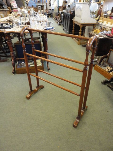 Victorian Mahogany Towel Rail