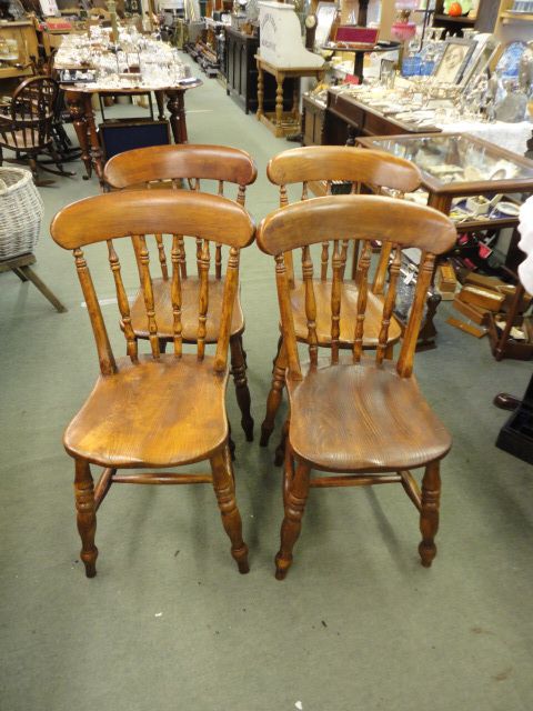 Set of 4 Victorian Kitchen Chairs