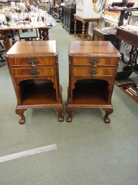 Pair of Mahogany Bedsides