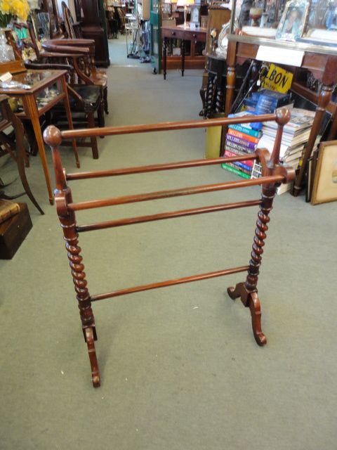 Victorian Mahogany Towel Rail