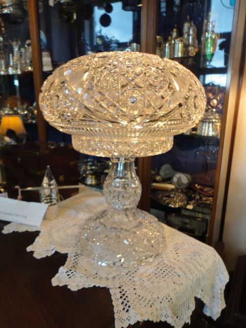 Quality Cut Glass Lamp