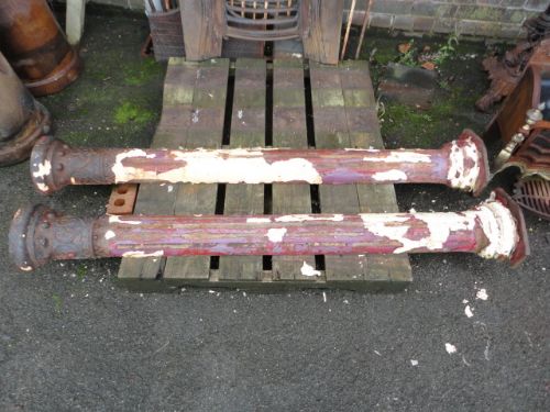 Victorian Cast Iron Half Pillars