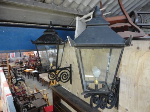 Pair Outside Wall Lanterns