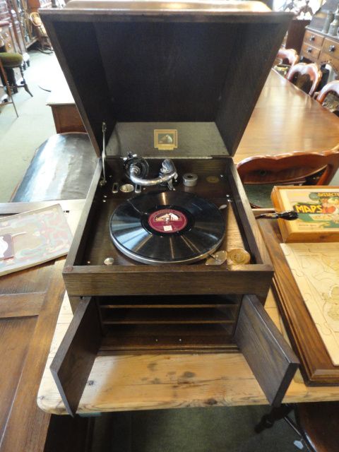 Oak Cased Gramophone