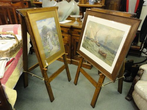 Pair of Quality Oak Easels