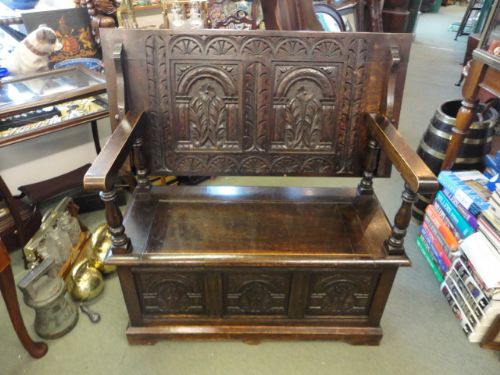 Quality Oak Monks Bench