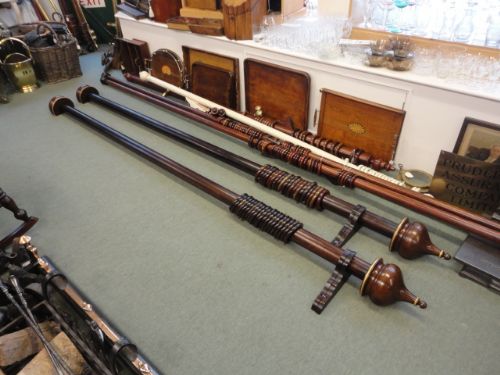 Pair of Victorian Curtain Poles & Brackets