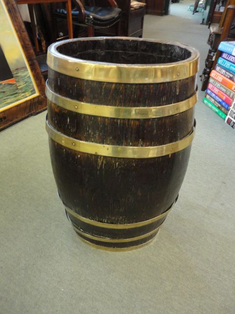 Oak Barrel Stick Stand