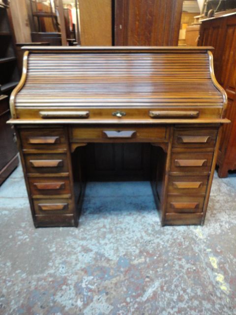 Mahogany Roll Top Desk