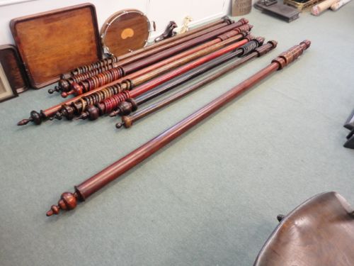 Quality Mahogany Victorian Curtain Pole