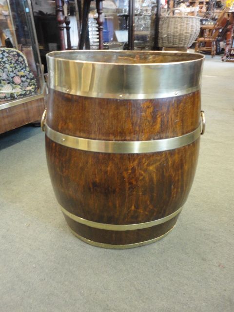 Oak Barrel Stick Stand