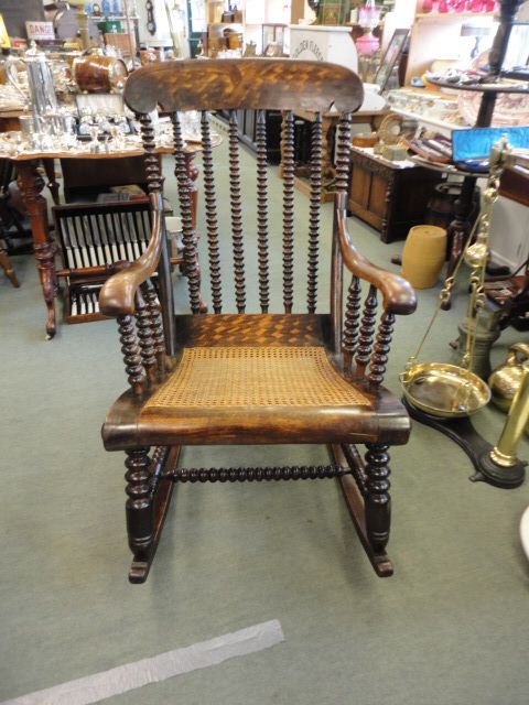 Quality Bobbin Turned Victorian Rocking Chair