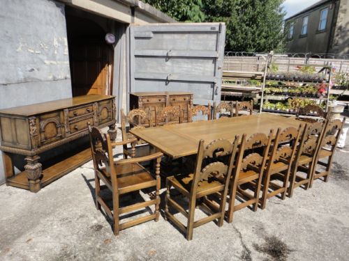 fig 1. Oak Dining Suite