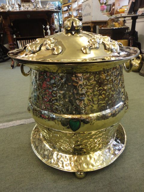 Fantastic Arts & Crafts Coal Vase & Lid